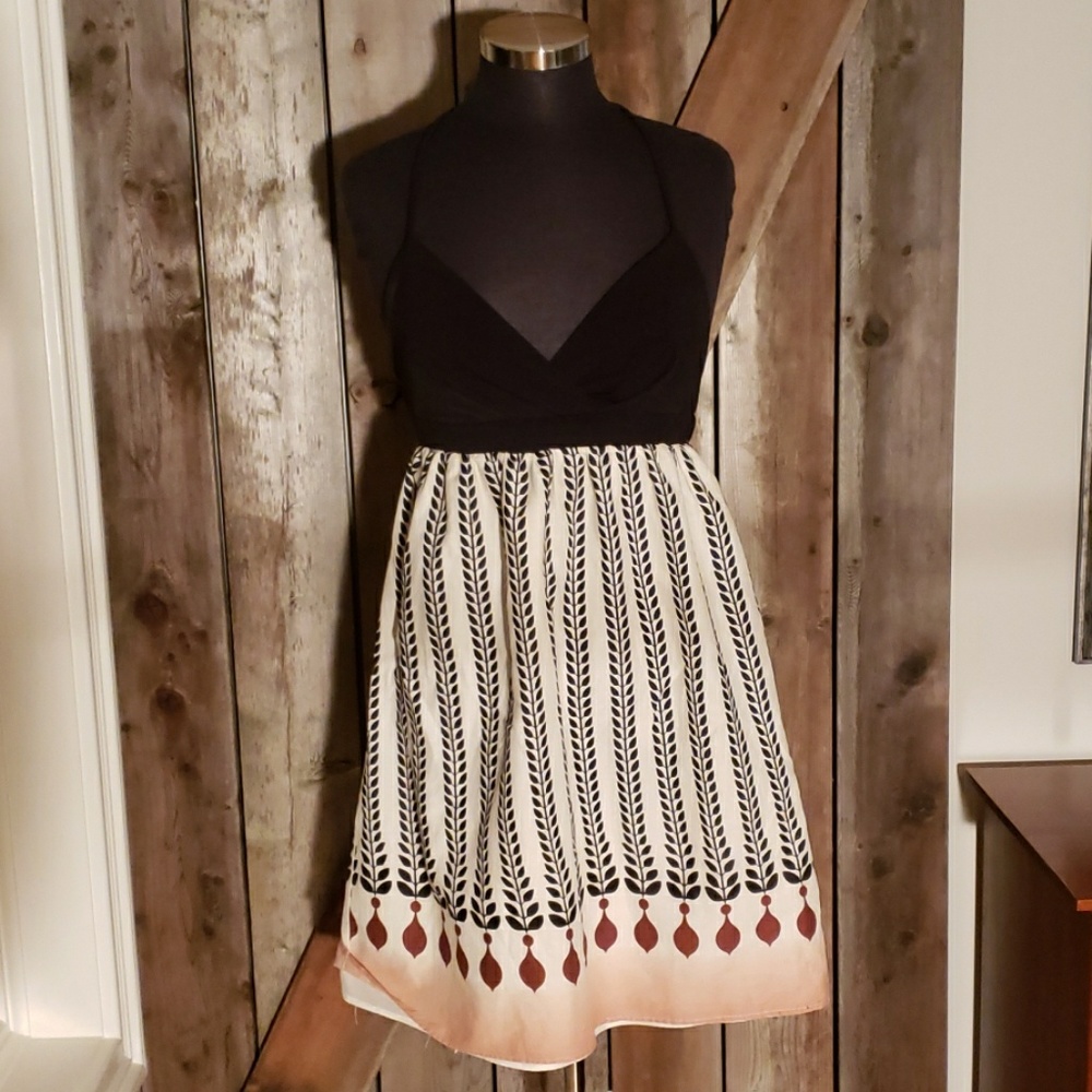 Halter dress with open back